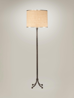 French Mid Century Wrought Iron Floor Lamp