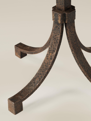 French Mid Century Wrought Iron Floor Lamp