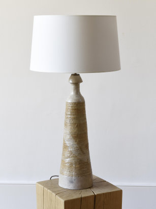 Tall Chamotte Clay Table Lamp