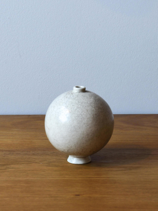 White Ceramic Ball Vessel