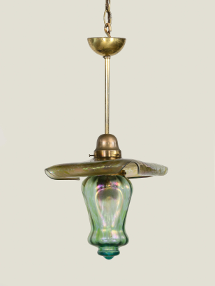 Art Nouveau 'Lily Pad' Pendant Lamp Art Nouveau 'Lily Pad' Pendant Lamp