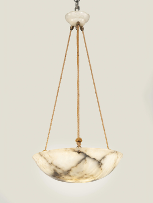 Danish Art Deco Alabaster Plafonnier