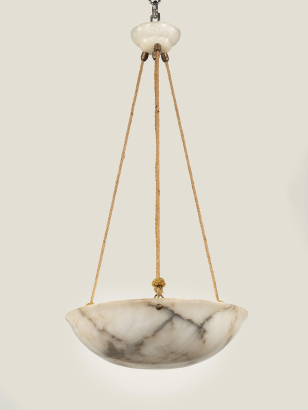 Danish Art Deco Alabaster Plafonnier