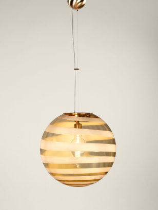 Large Murano 'Spiral' Globe Light