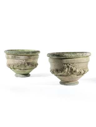 Pair of Large 'Poppy' Terracotta Compton Planters