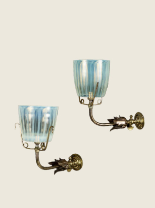 Pair of Art Nouveau Wall Sconces Pair of Art Nouveau Wall Sconces