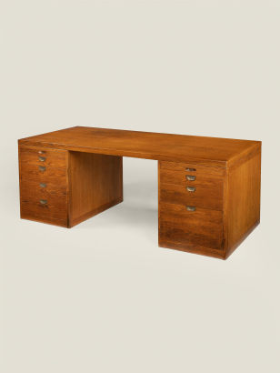 Teak Pedestal Desk