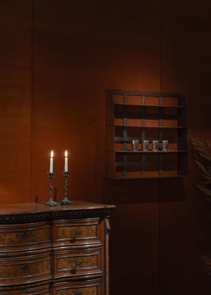 Pair of Bronze Art Nouveau Candlesticks