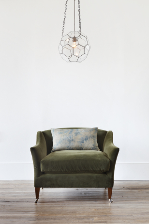 Drawing Room Armchair in Ryegrass Linen