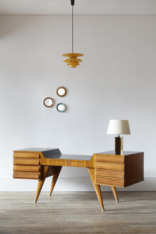 Rare Circular Mirror by Lucie Rie