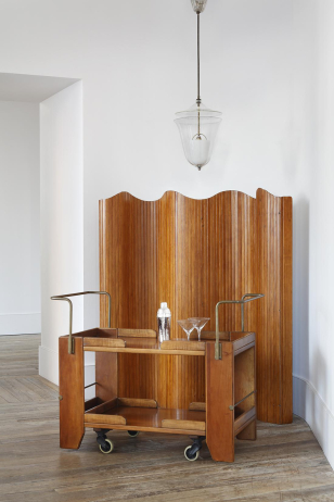Art Deco 'Tambour' Pine Screen