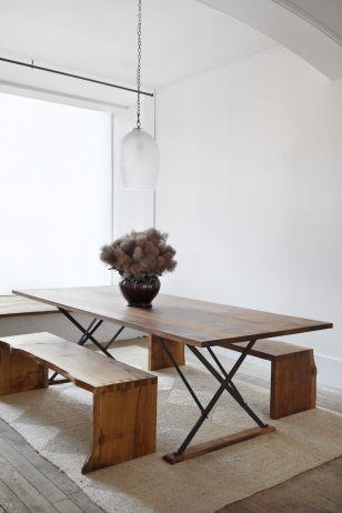 Limited Edition Polished Walnut Drapers Table