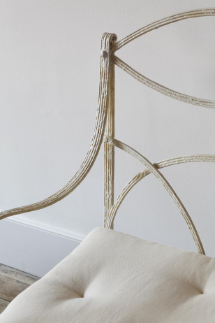Regency Painted Strapwork Garden Bench