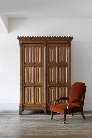 Gothic Revival Oak Armchair Gothic Revival Oak Armchair