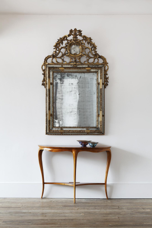 Rare 18th Century Piedmontese 'Cimasa' Mirror Rare 18th Century Piedmontese 'Cimasa' Mirror