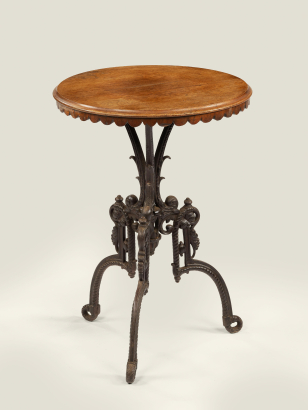 Victorian Cast Iron and Oak 'Orangerie' Table