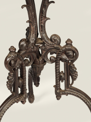 Victorian Cast Iron and Oak 'Orangerie' Table