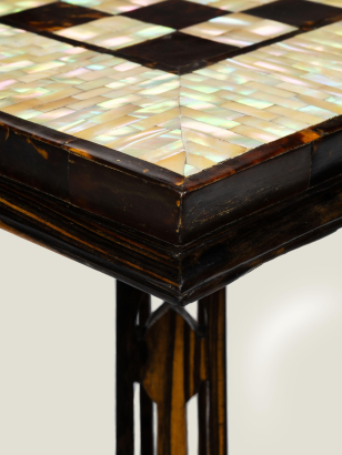 Art Deco Calamander Games Table Art Deco Calamander Games Table