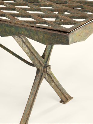 Pair of Victorian Cast Iron Greenhouse Benches