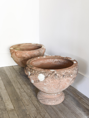 Pair of Arts & Crafts Terracotta Pots Pair of Arts & Crafts Terracotta Pots