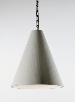Plaster Cone Hanging Light