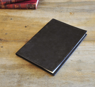 NUBUCK CHOCOLATE NOTEBOOK 