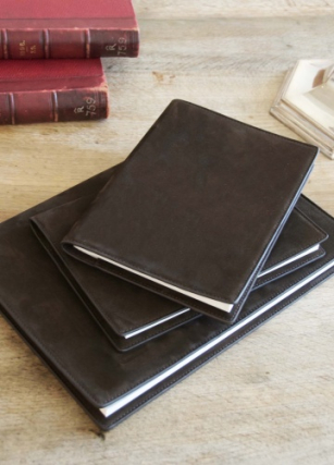 NUBUCK CHOCOLATE NOTEBOOK 