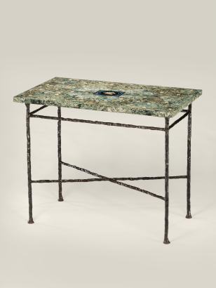 'Pliny Dove' and Daisy Marble Mosaic Top 'Pliny Dove' and Daisy Marble Mosaic Top