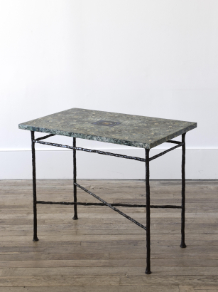 'Pliny Dove' and Daisy Marble Mosaic Top 'Pliny Dove' and Daisy Marble Mosaic Top
