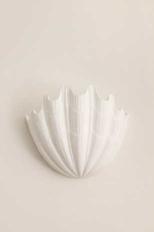 Plaster Shell Uplighter 