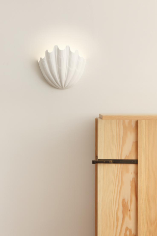 Plaster Shell Uplighter 
