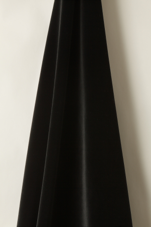 Cotton Velvet in Onyx