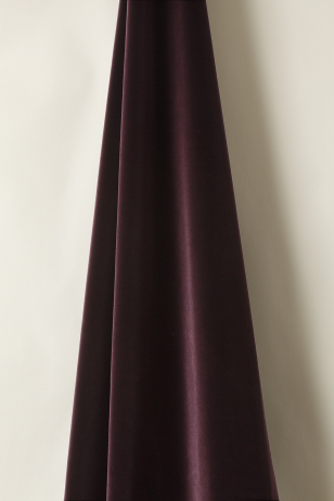 Cotton Velvet in Tyrian
