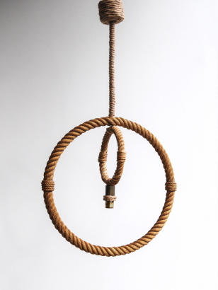 Circular Rope Hanging Light