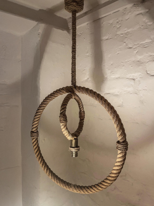 Circular Rope Hanging Light