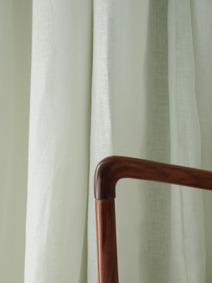 Sheer Linen in Mint