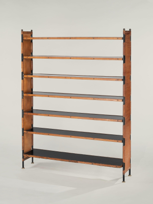 Stitched Leather Bookcase