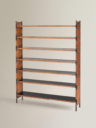 Stitched Leather Bookcase