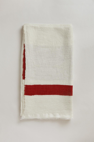 Red Stripe Cashmere Shawl