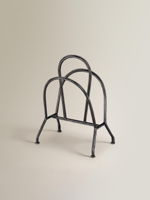 Stitched Leather Magazine Rack Stitched Leather Magazine Rack