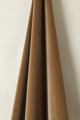 Cotton Velvet in Hazel