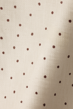Sheer Linen in Burgundy Spot on Chalk