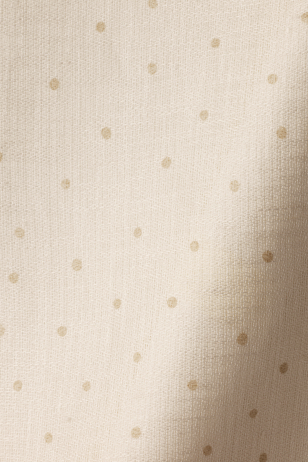 Sheer Linen in Biscuit Spot on Chalk