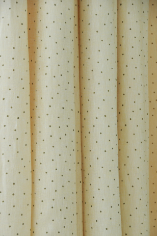 Sheer Linen in Olive Spot on Honey