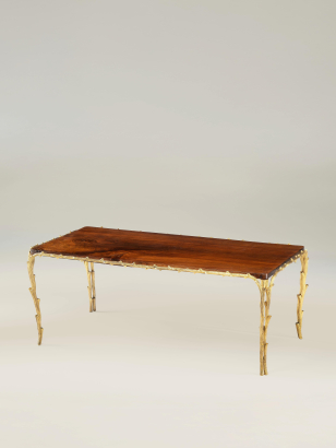 Mid Century Gilt 'Bark' Coffee Table Mid Century Gilt 'Bark' Coffee Table