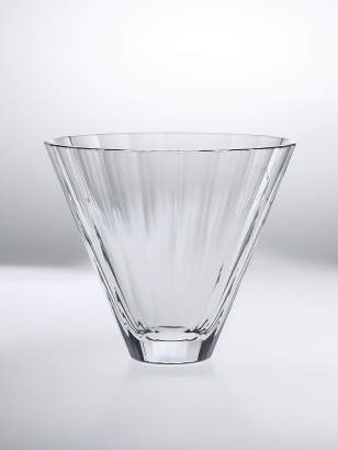 Faceted Glass Vase