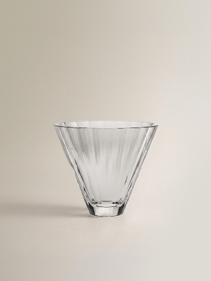 Faceted Glass Vase