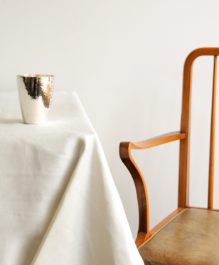 Light Weight Linen in Ivory (Double Width)