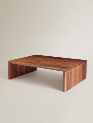 Large Walnut Coffee Table