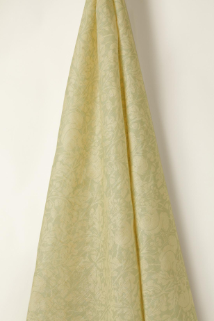 Sheer Linen in Forget-Me-Not Squirrel on Honey